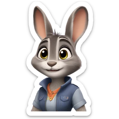 Zootopia Judy Hopps, the rabbit sticker