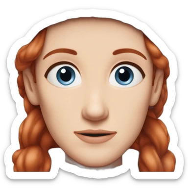 Sean Maher blue eyes turtleneck sweater red hair sticker