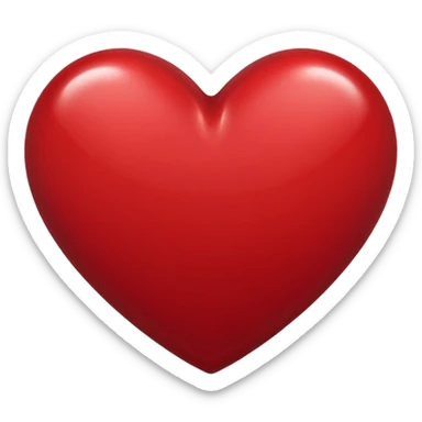dark red heart emoji sticker