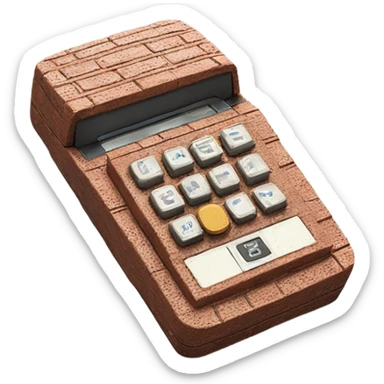 Retro Brick Mobile Phone Model Old Classic Design Brick Phone sticker