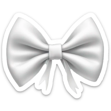 white bow sticker