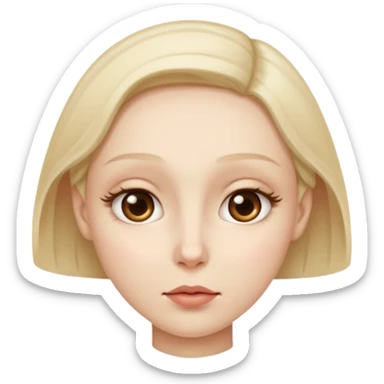 Whispering face sticker