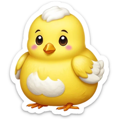 marshmallow peep Shape sticker