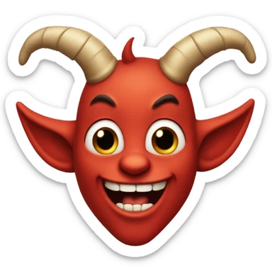 Diablito mandando beso sticker