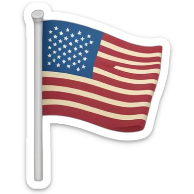 american flag sticker