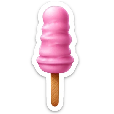 Pink ice cream bar sticker