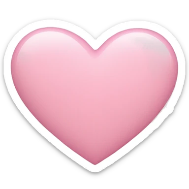 Light pink heart  sticker