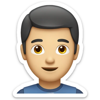 asian man with slight-beards with a laptop sticker