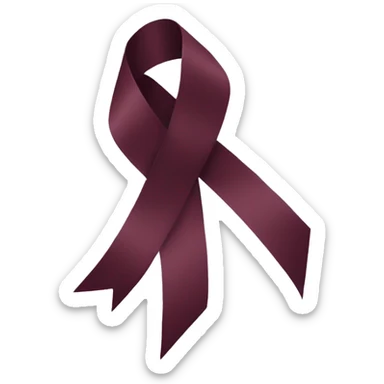 A Bordeaux ribbon  sticker