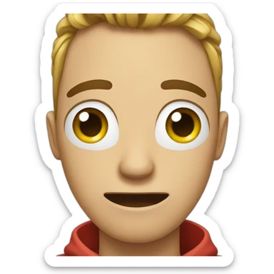 a man cry on call sticker