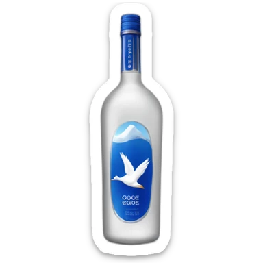Grey goose liquor bottle sticker