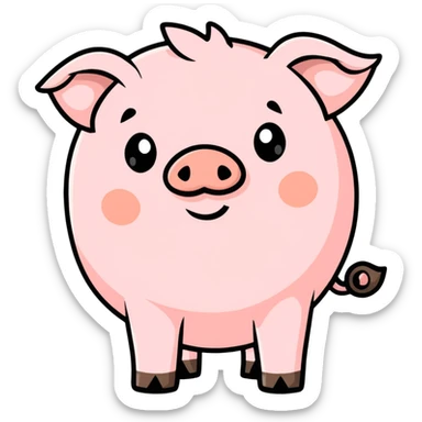Pig sticker