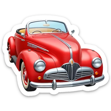 classic car sticker