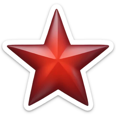 Red star PT sticker