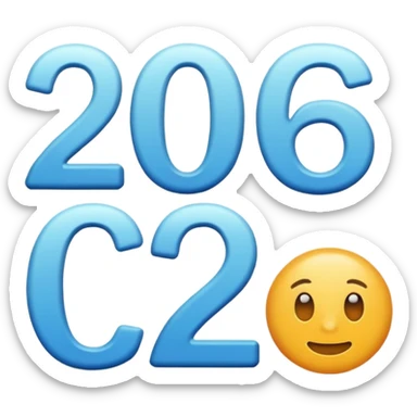 "  2026 " text   sticker