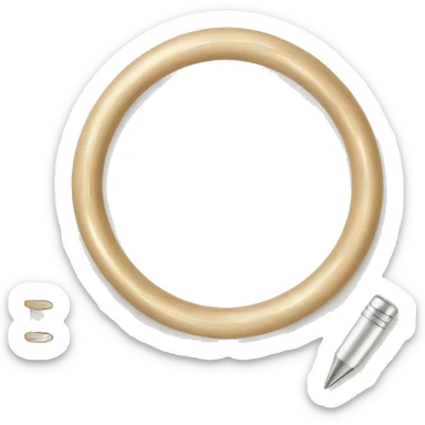 Light Beige ring planner  sticker