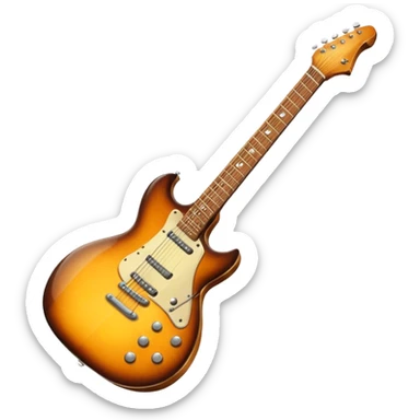 Electric guitar 1950s sticker