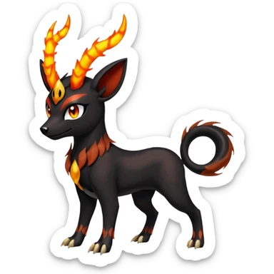 Meloetta-Nargacuga-Houndoom-Pokémon-Fakémon-creature sticker