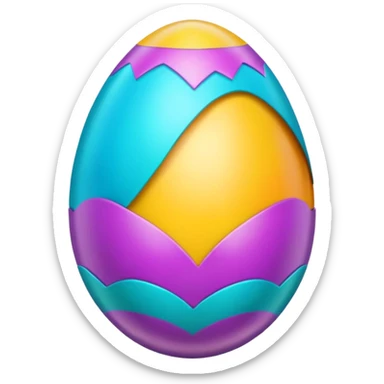 Surprise egg sticker