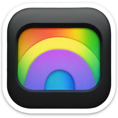 Rainbow iPhone with the app ROBLOX sticker