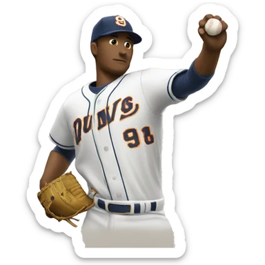 Pitching Hand sticker