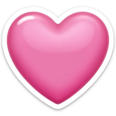 a pink heart with nail varnish sticker