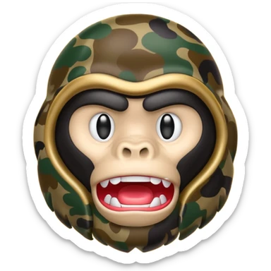 Сделай логотип Bape sticker