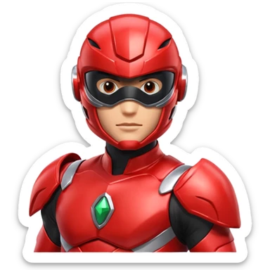 Red power ranger sticker