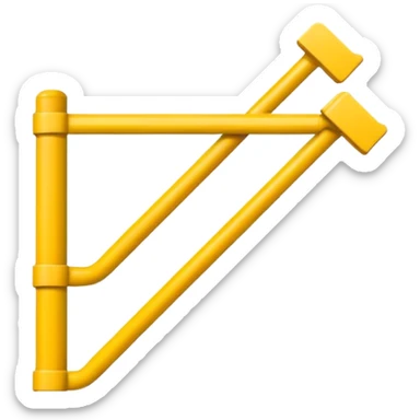 quiero crear un emoji que represente un gráfico de barras en color amarillo sticker