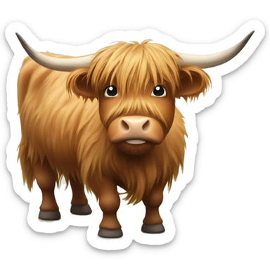 Highland cows sticker