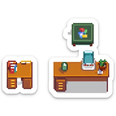 group of business people in office setting sticker