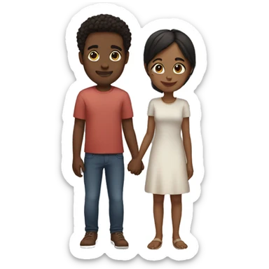 me and my boyfriend holding hands sticker