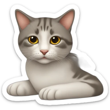 Uma foca com um gato sticker
