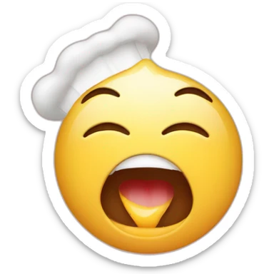 Face Savoring Food sticker