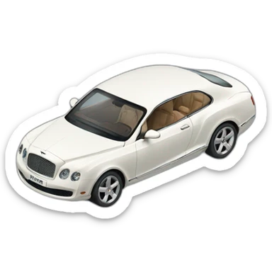 A man sinking it Bentley sticker