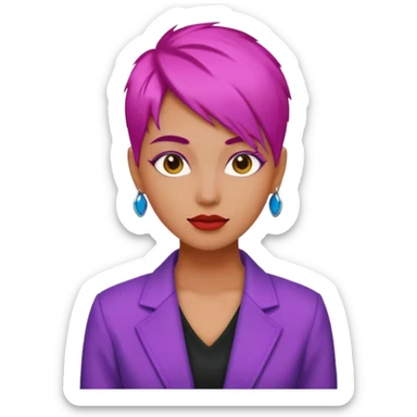 brush hair dye sticker