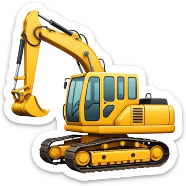 Excavator sticker