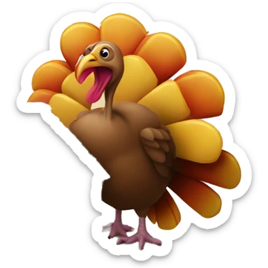 Turkey Building A House sticker