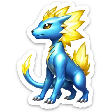  Shiny Sparkly Electric Cool Epic-Manectric-Fakémon-creature sticker