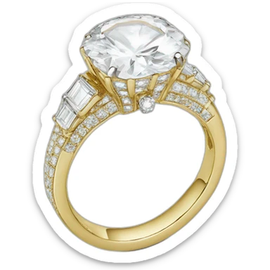 Bague dentaire en diamant sticker