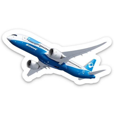 Boeing 787 Dreamliner - Boeing (Model Year: 2022) (Iconic colour: White with blue) sticker