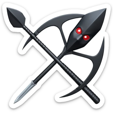 black ninja dart sticker