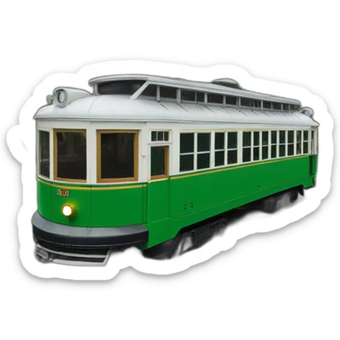 Old New Orleans Green street car sticker