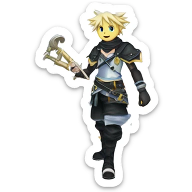 Kingdom Hearts Ventus Terra Aqua  Intersex-Inclusive Pride Progress Flag sticker