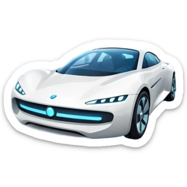 Flying cars zoom through luminous skyways sticker