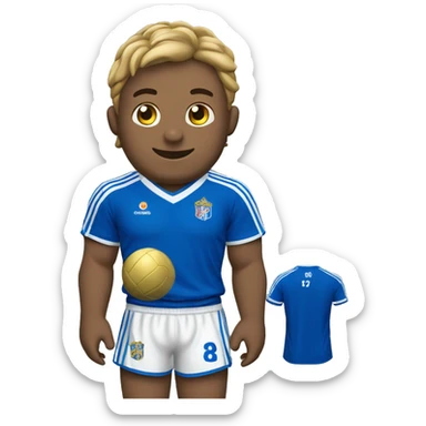Pitufo con la camiseta del Real Oviedo sticker