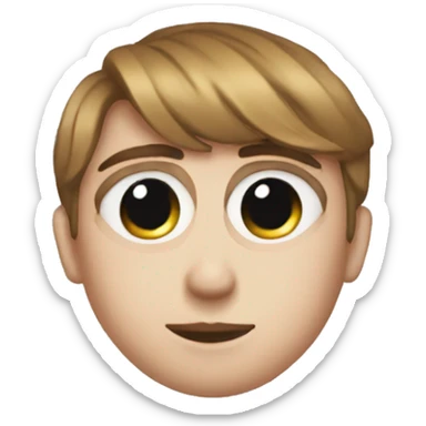 long eyelahes preppy  sticker