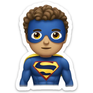 italy superhero sticker