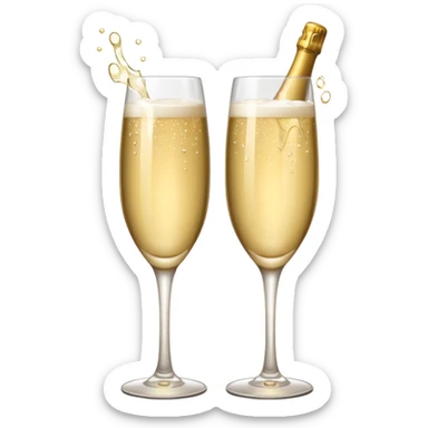 champagne sticker