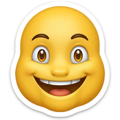 D shaped dragan emoj sticker